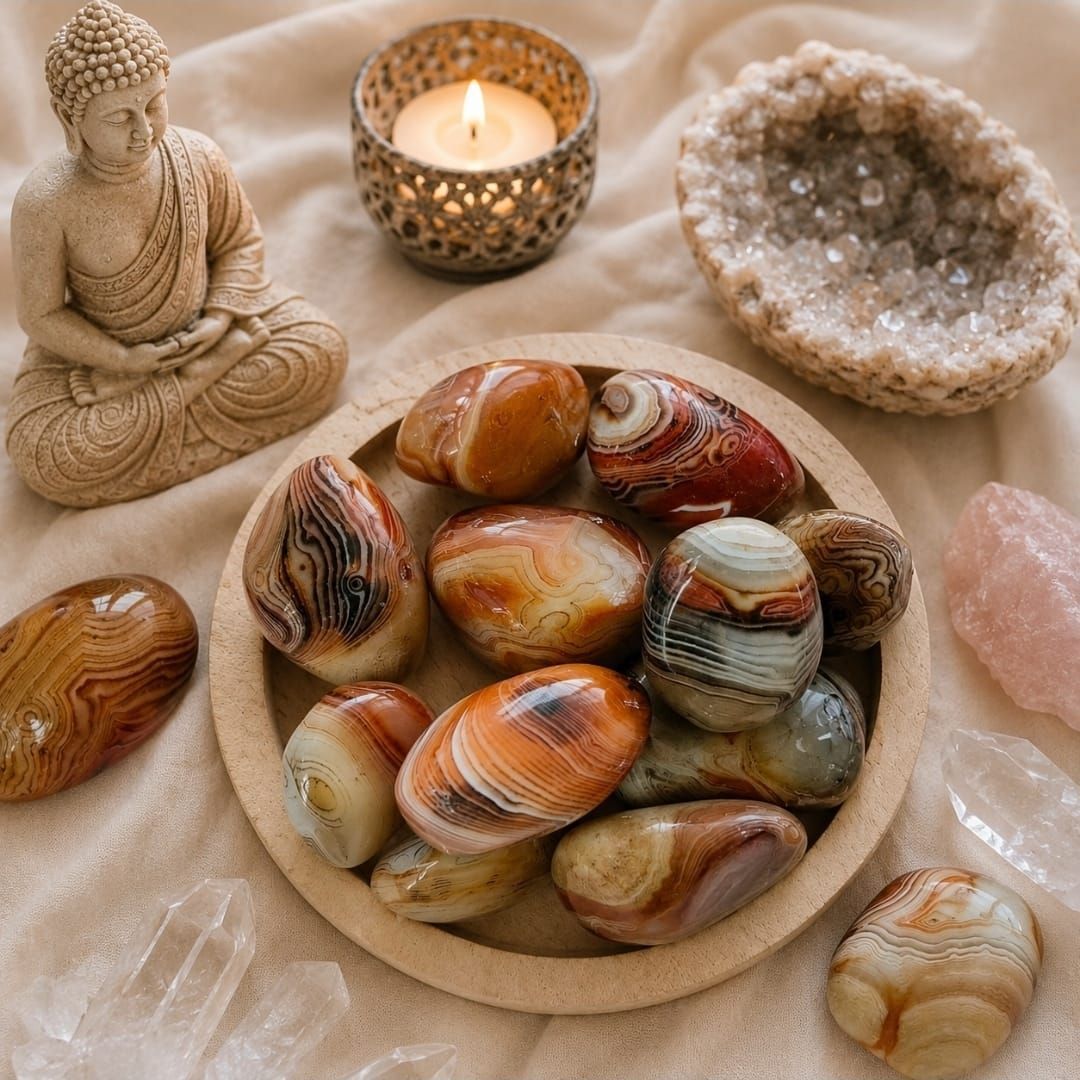Sardonyx Gemstone / 4-7 cm (MG)