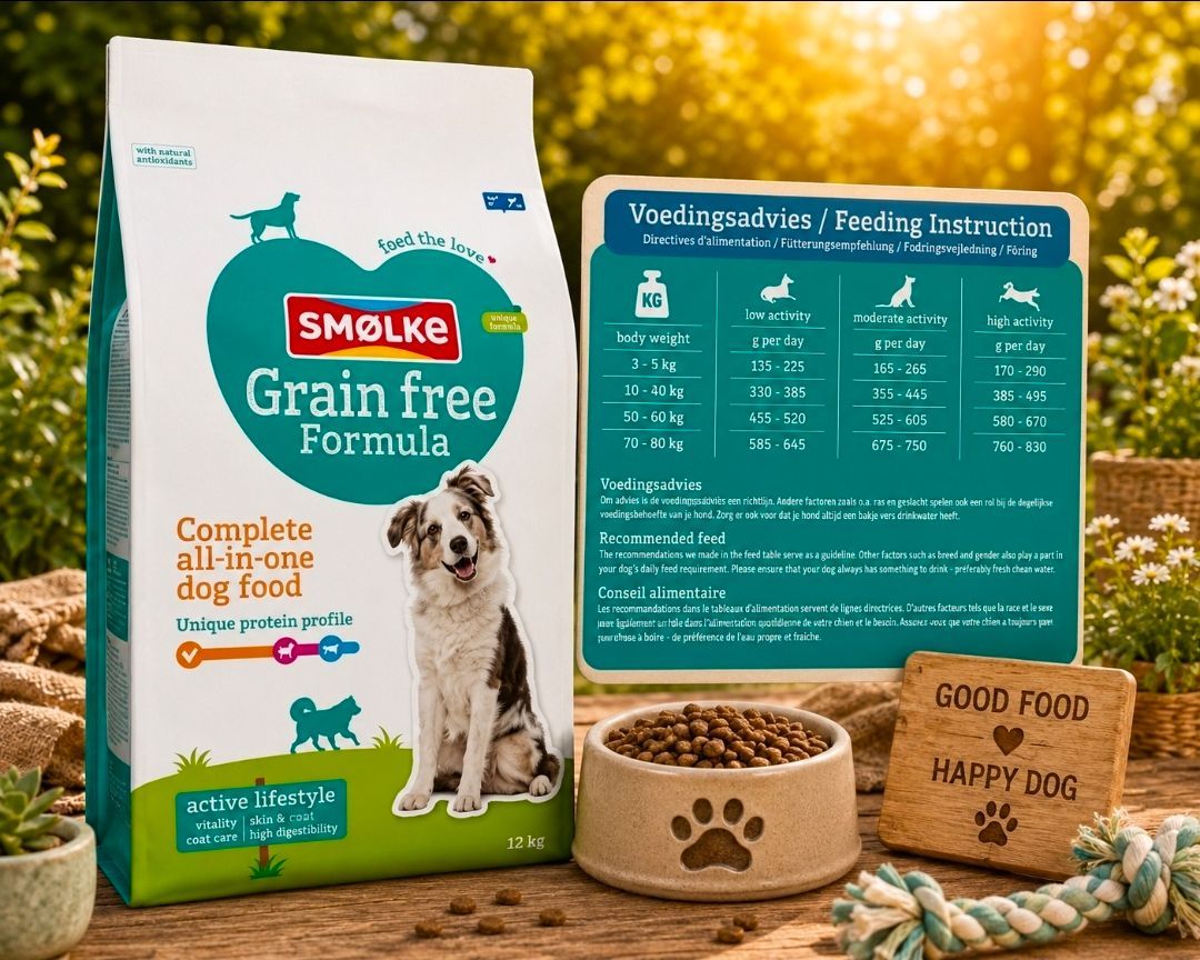 Smølke Hond Adult Kip/Lam/Vis - Graanvrij 12 KG
