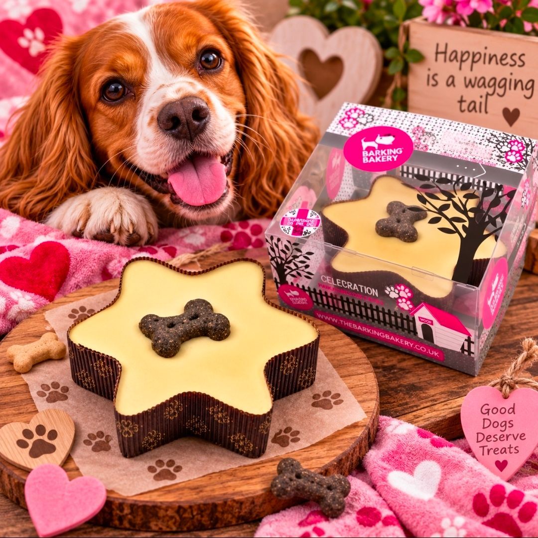 The Barkin Bakery Pawty Cake - Ster Wit