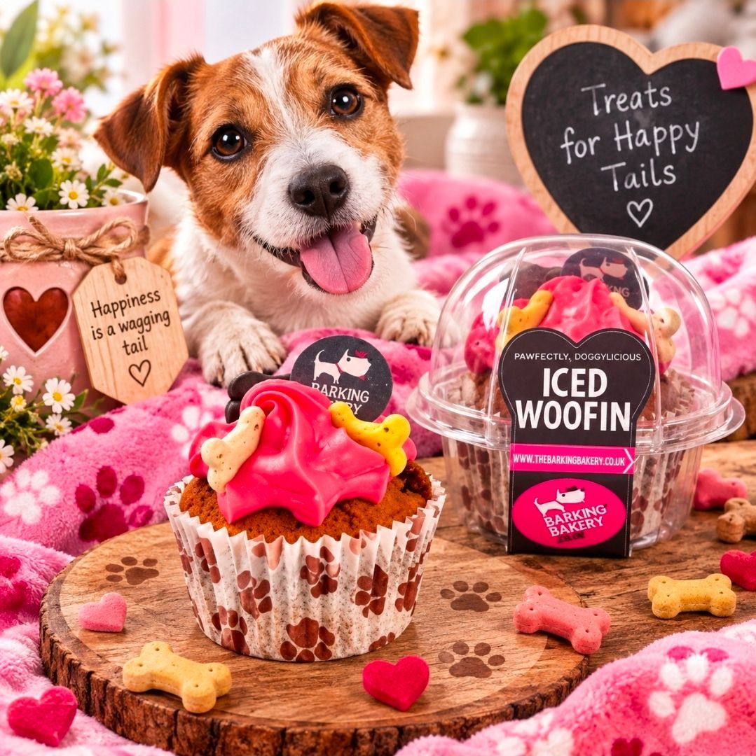 The Barkin Bakery Vanilla Woofin - Roze Glazuur