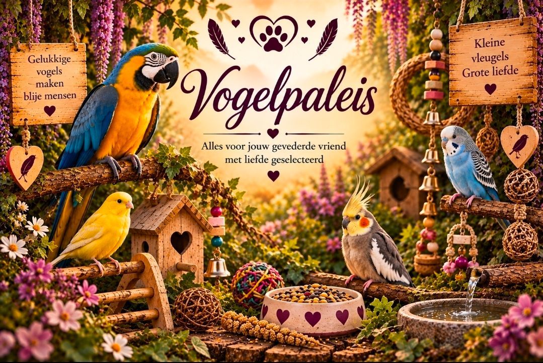 Vogel benodigdheden bij rainbow edelstenen