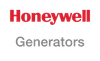 Honeywell Generators logo with red and gray text on a white background