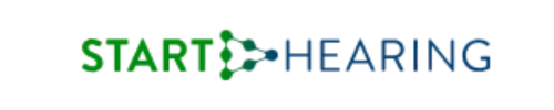 Start Hearing logo with green and gray text and a stylized green soundwave icon.