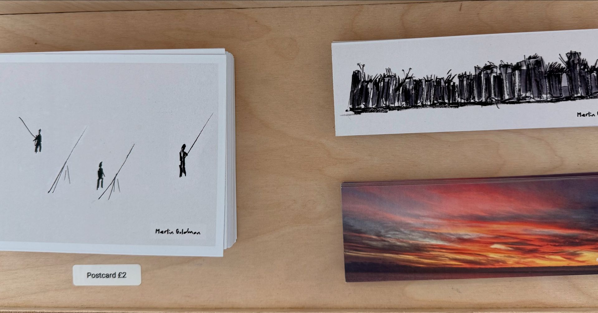 My postcards and bookmark (both sides)