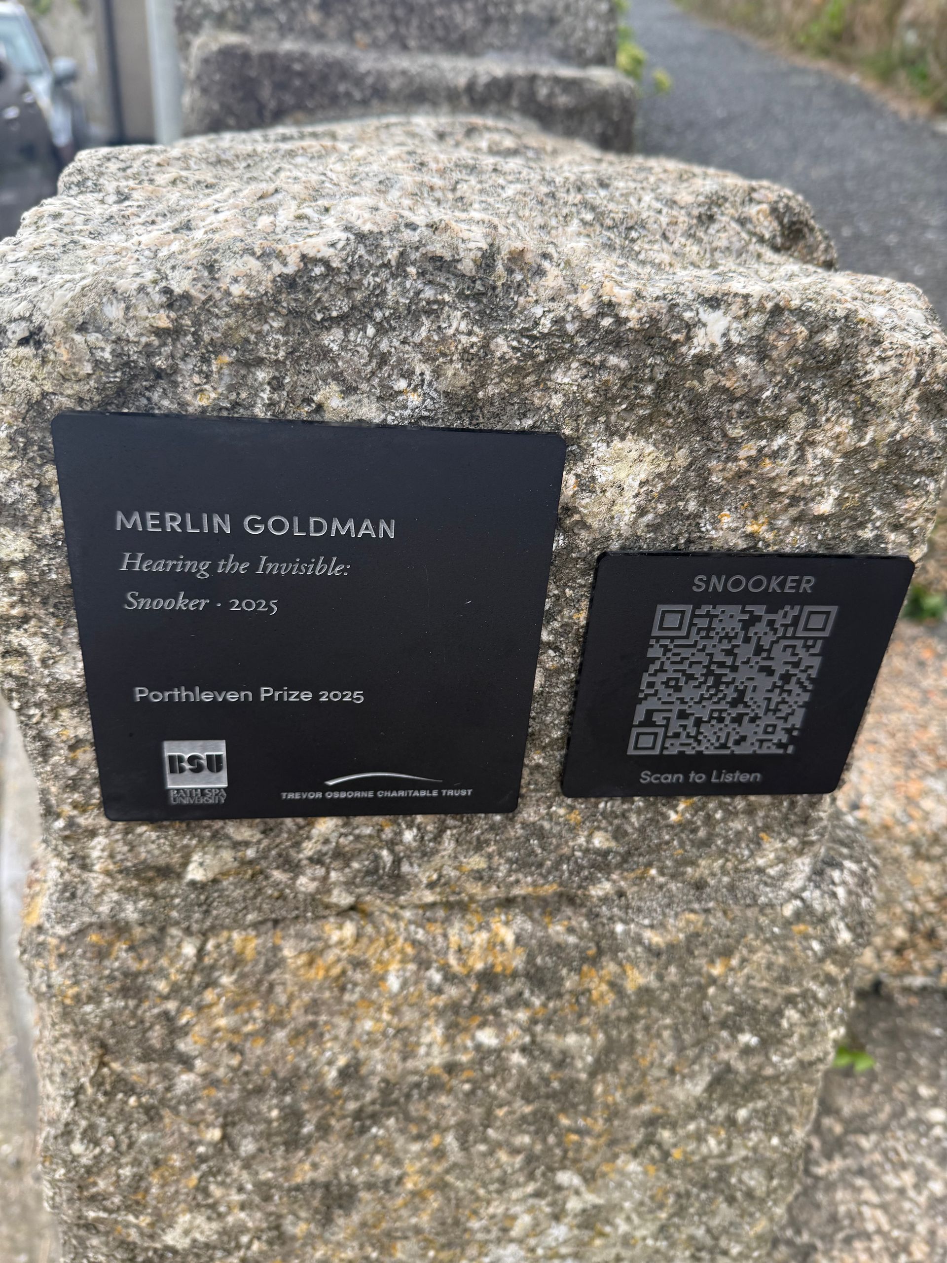 Name plaque and QR code for Snooker