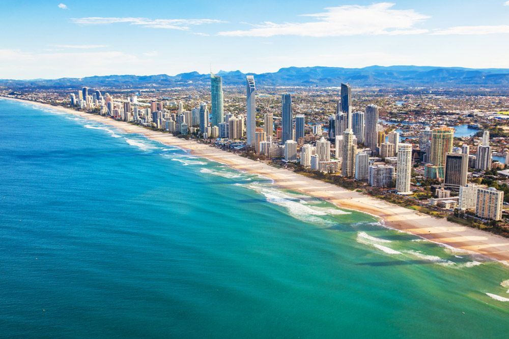 Aerial view of Surfers Paradise on the Gold Coast — Home Builder in Lowmead, QLD