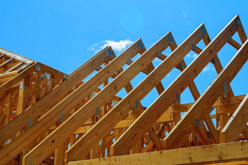Roof Structure With Clear Blue Sky Background — Builder in Rosedale, QLD