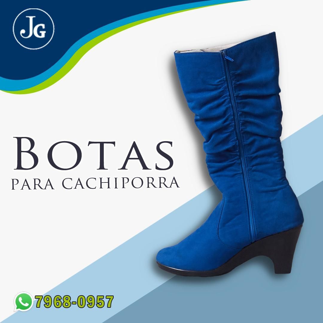 bota de cahiporrista azul