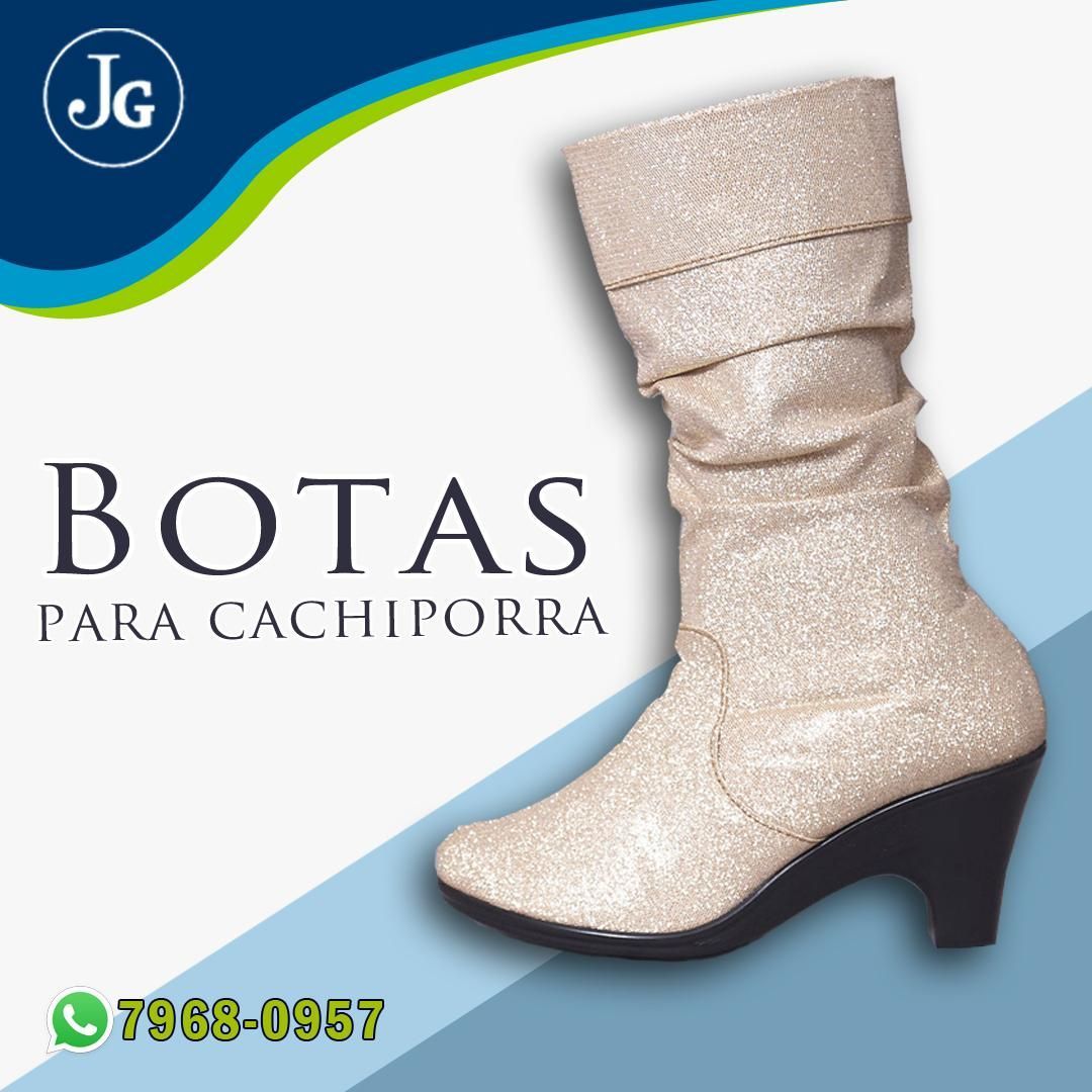 bota de cachiporrista color blanco