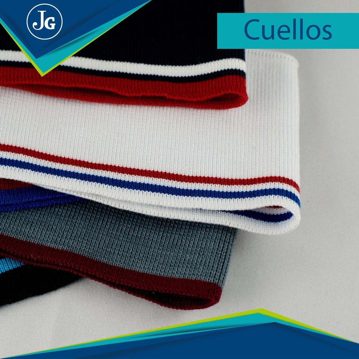 cuello tejido para camisa