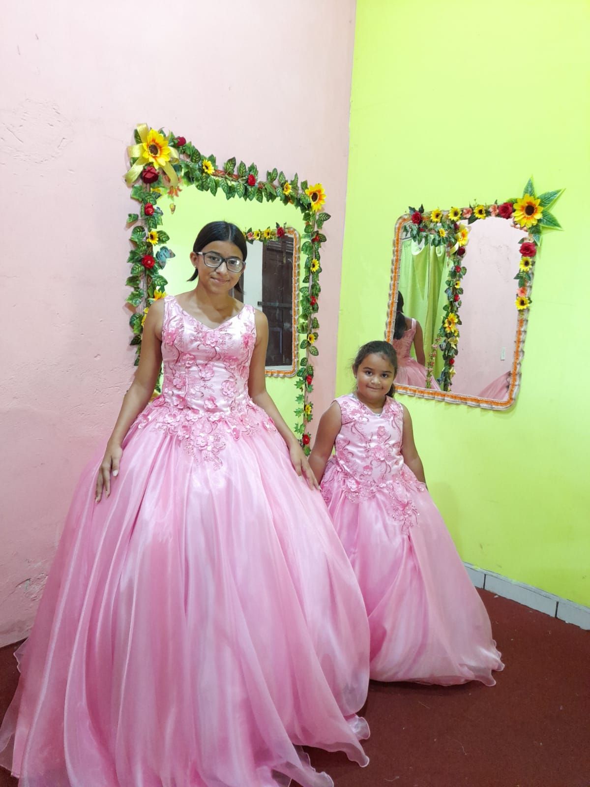 vestido de quinceañera color rosa