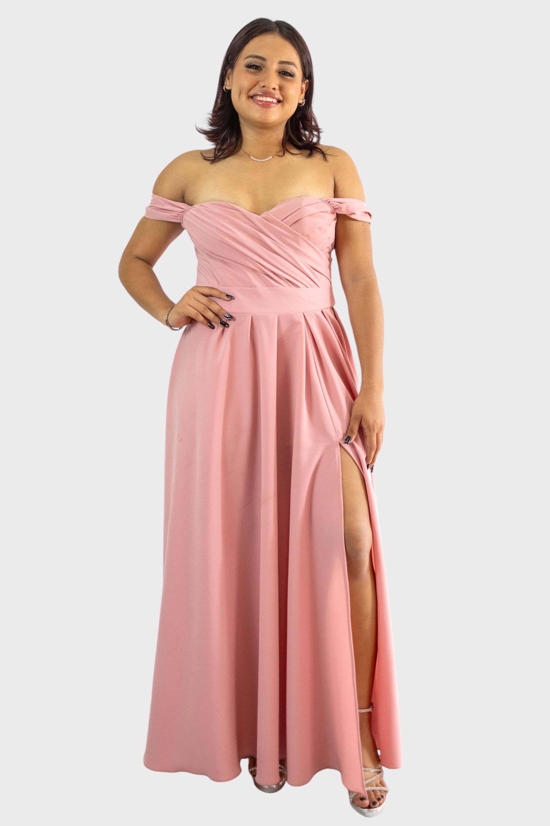Vestido de graduación para señorita color fucsia 