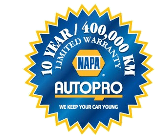 NAPA 10 Year/400,000 km Limited Warranty - Lexington Auto Service
