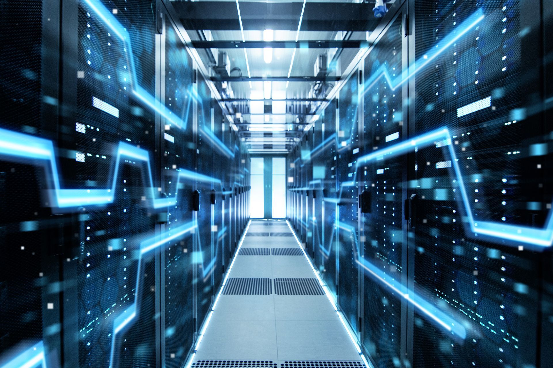 Image of upgraded IT hardware and software components being integrated into a unified system for a professional services firm.