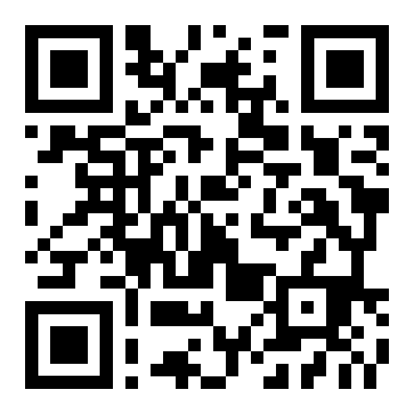 Schwarz-weißer QR-Code mit drei Eckmarkierungen