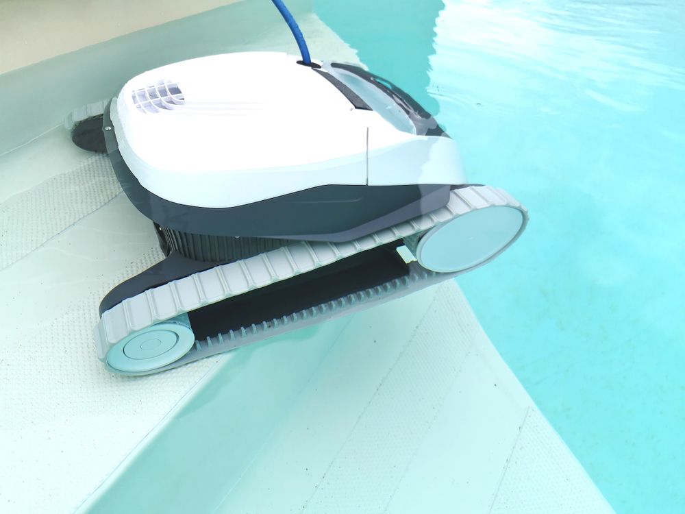 Pool Cleaning Robot in a Pool — Fannie Bay Pool Shop in Winnellie, NT
