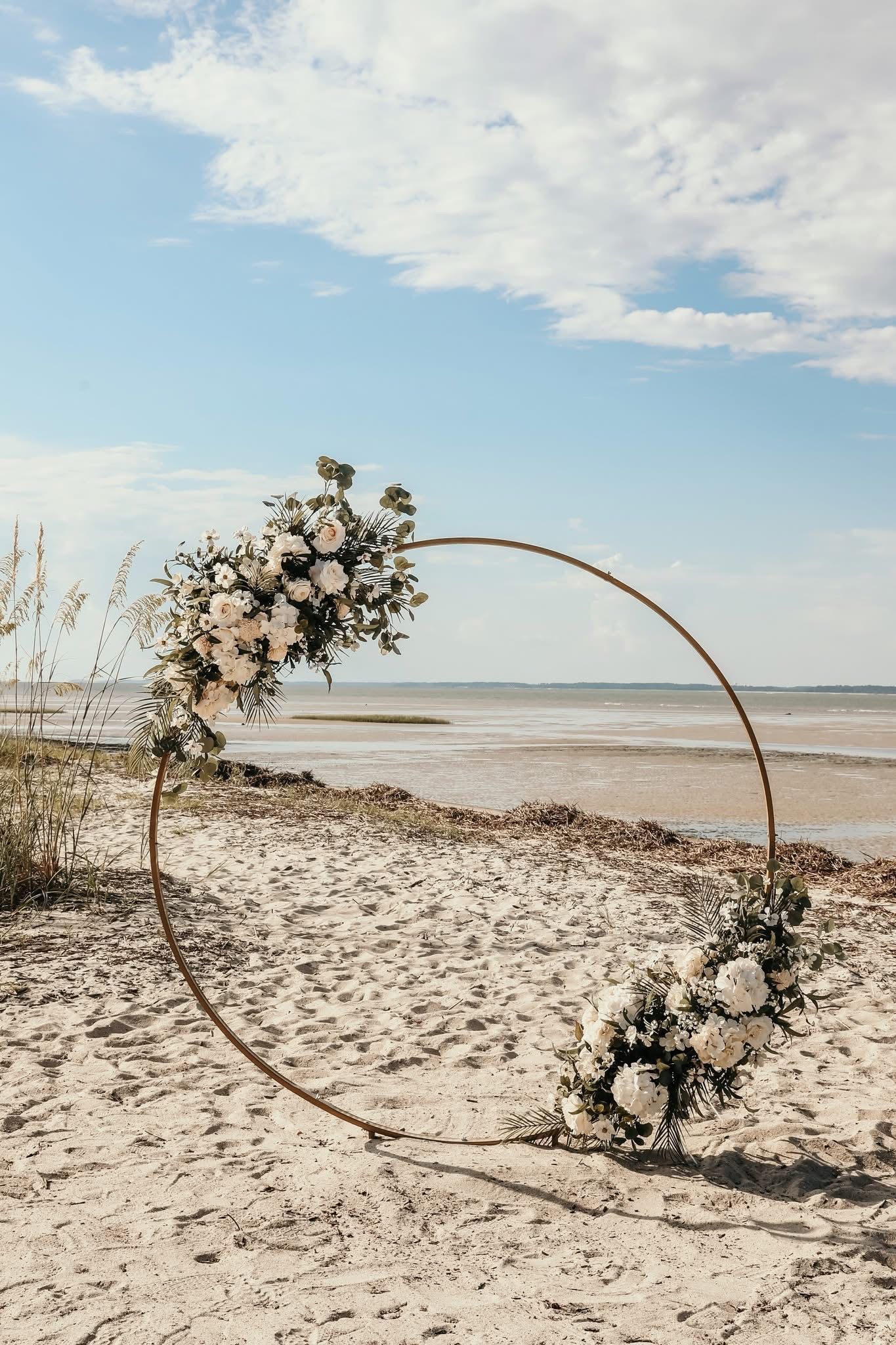 Eucalyptus With Ivory Floral Accents