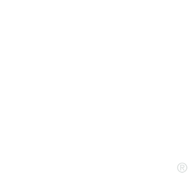 A white background with a trademark logo on it.