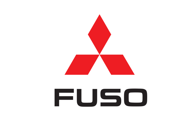 A mitsubishi logo with a red diamond on a white background