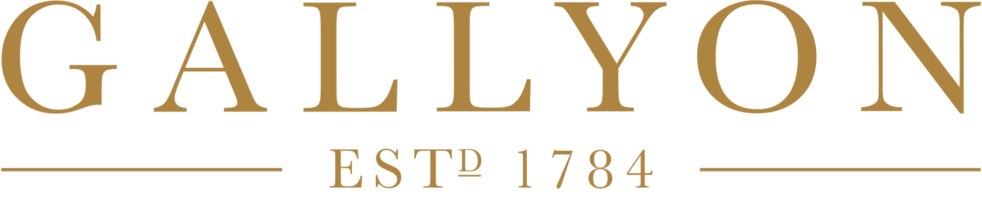 The Gallyon logo referencing the quality of the work of the London Proof House