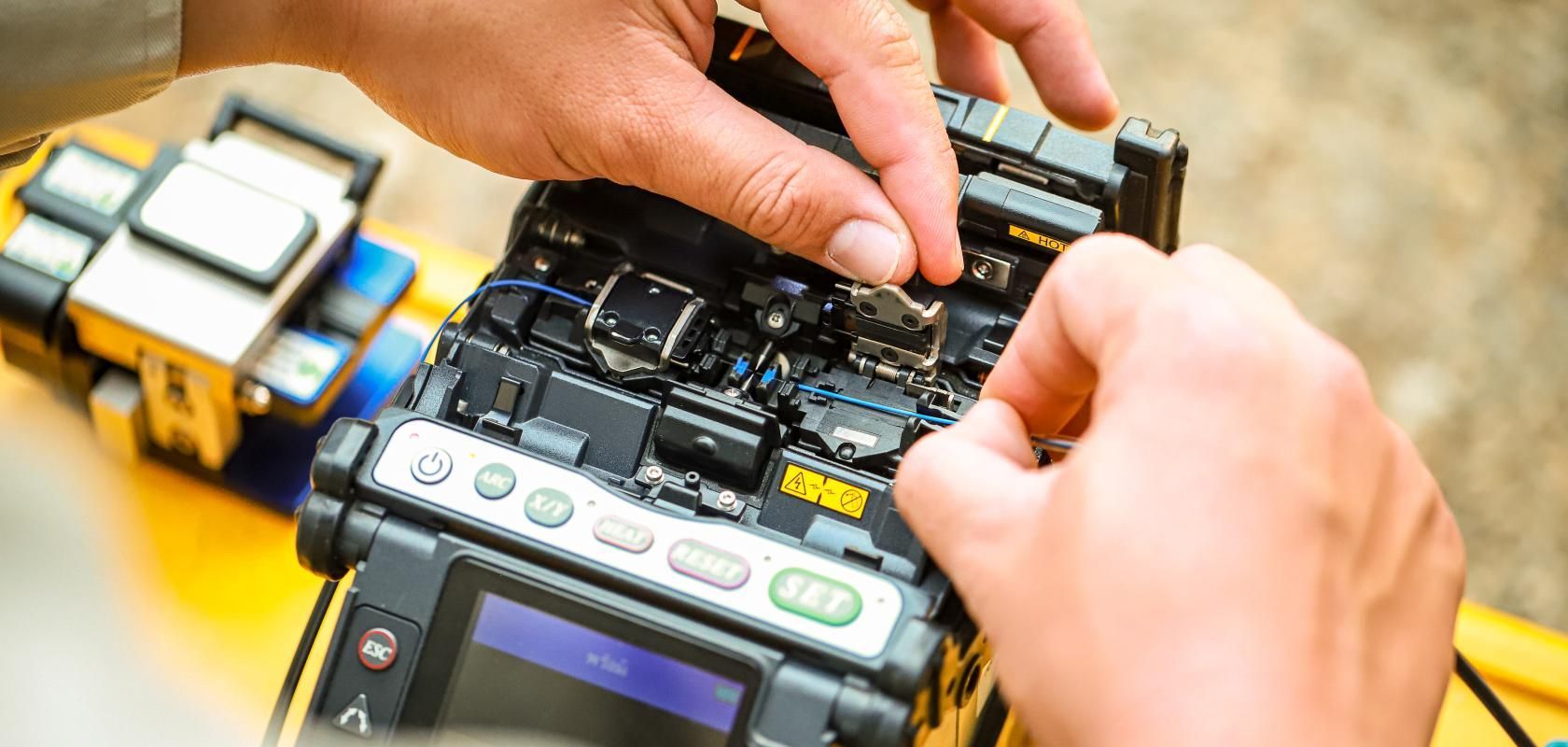 FTTH installation project providing high-speed internet to homes by Grover Construction