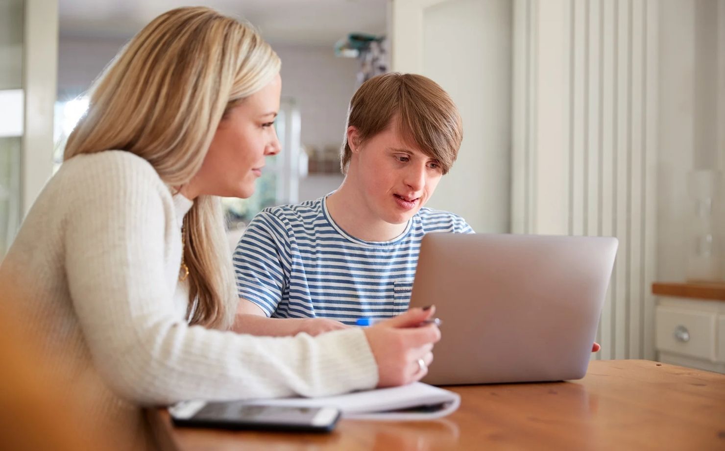 Support Worker helps NDIS Participant for  Life Skills Development .