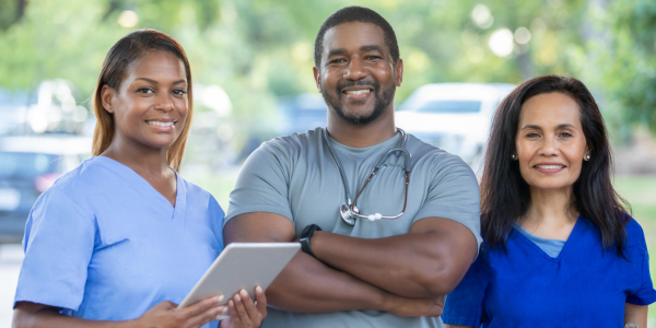 Group of nurses smiling