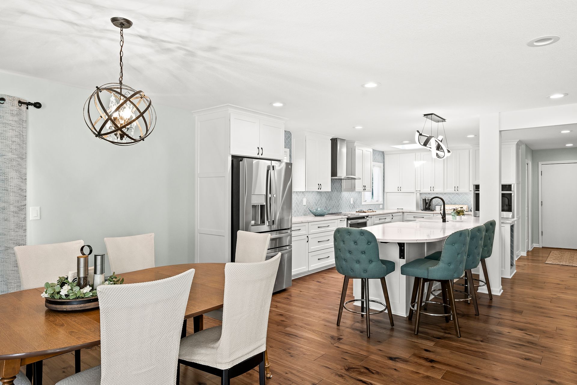 Remodeled dining room by Gartman Remodeling in Kansas City