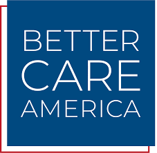 Blue square logo with white text reading “BETTER CARE AMERICA.”