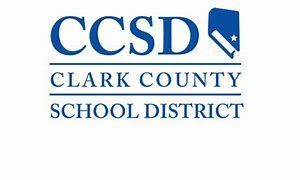 CCSD Clark County School District blue logo and text on white background