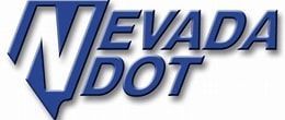Nevada DOT blue logo with stylized “NEVADA DOT” text