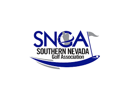 Southern Nevada Golf Association logo in blue and gray on a white background