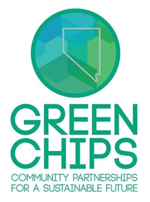 Green Chips logo with teal circle, California outline, and text “Community Partnerships for a Sustainable Future”