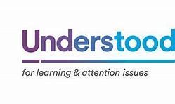Logo reading “Understood” in purple and blue with the tagline “for learning & attention issues”