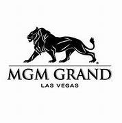 MGM Grand Las Vegas logo with a black lion above the text on a white background