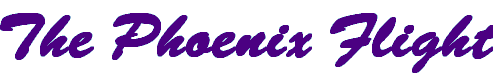 the word phoenix is written in purple on a white background .