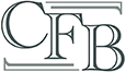 a black and white image of the letters cb on a white background .