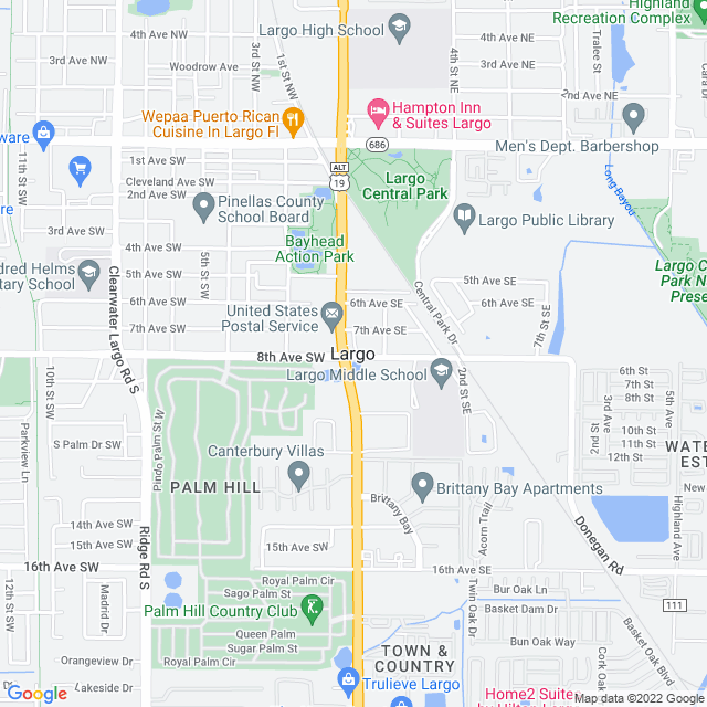 Map of business location