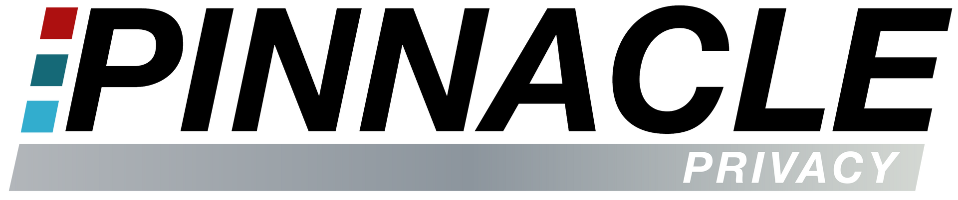 The pinnacle privacy logo is on a white background