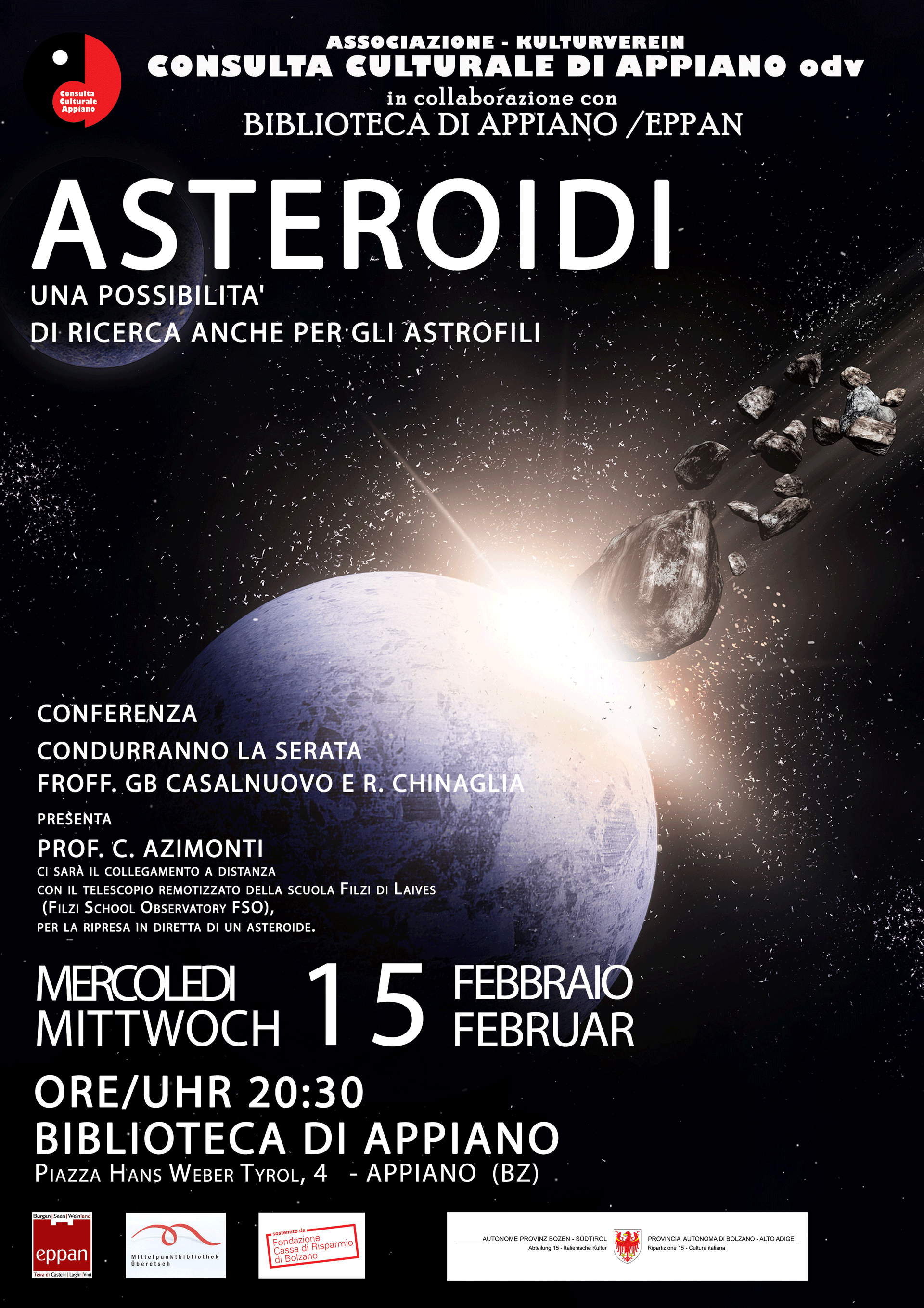 Locandina Spettacolo ad Appiano gennaio 2022 PENTOLINA PENTOLETTA  PENTOLACCIA.