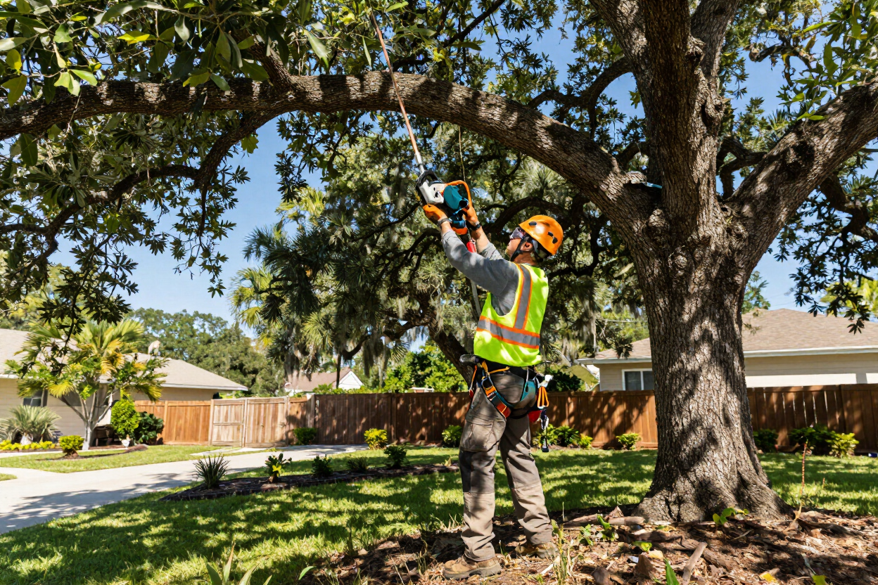 Scenic Lawn & Landscape Pensacola professional tree trimming live oak