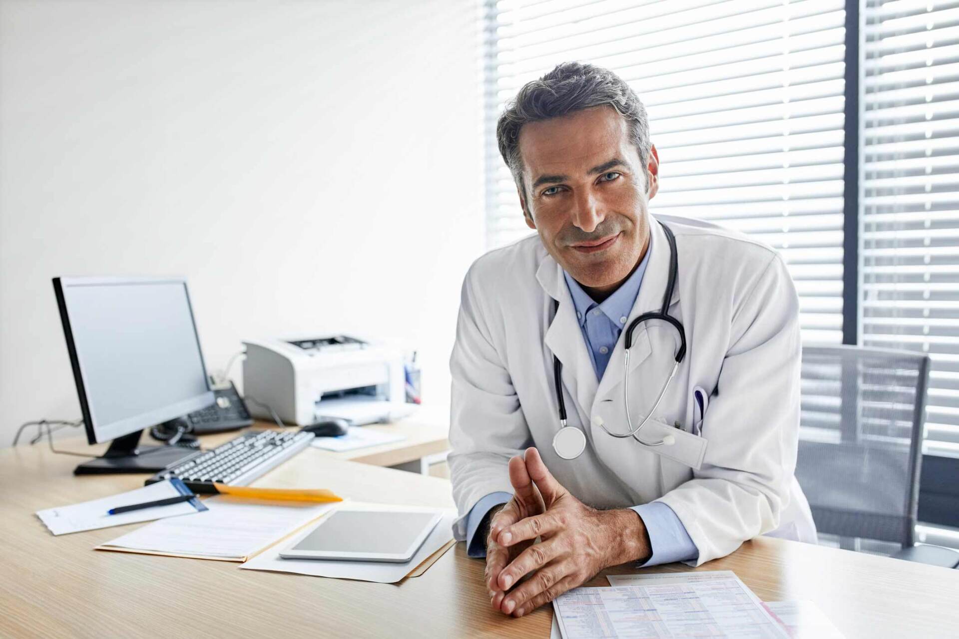 Smiling Male Doctor — Lexington, NC — Lexington Family Physicians, P.A. Smiling Male Doctor — Lexington, NC — Lexington Family Physicians, P.A.