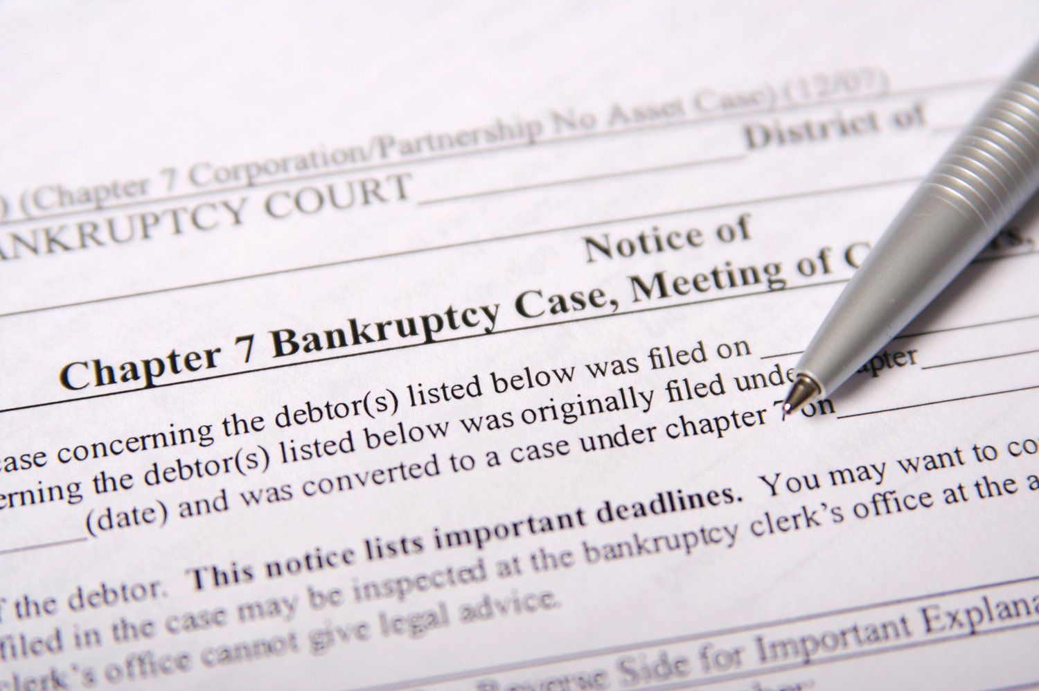 Bankruptcy Form — Portland, OR — Parker Butte & Lane PC Bankruptcy Form — Portland, OR — Parker Butte & Lane PC
