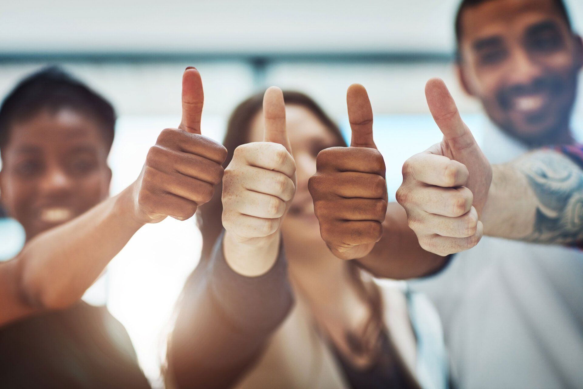 Happy People Showing Thumbs Up — Portland, OR — Parker Butte & Lane PC Happy People Showing Thumbs Up — Portland, OR — Parker Butte & Lane PC