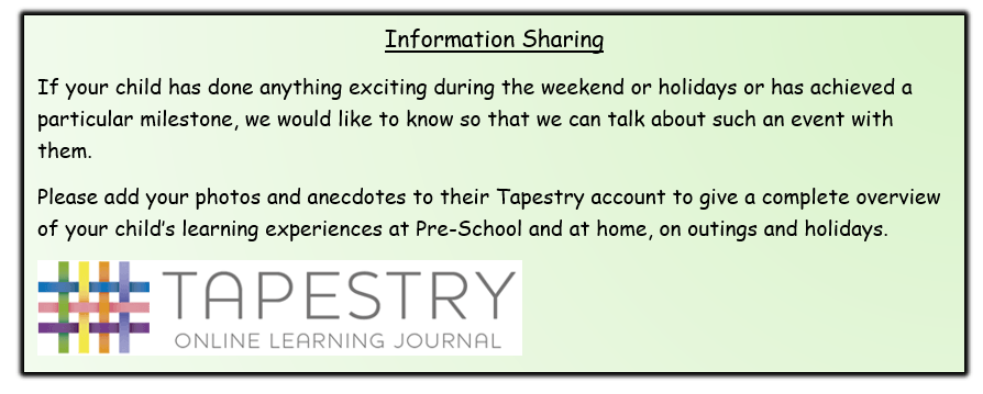 A poster that says tapestry online learning journal on it