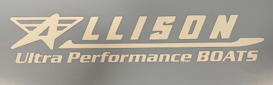 Allison Ultra Performance Boats Single Color Decal