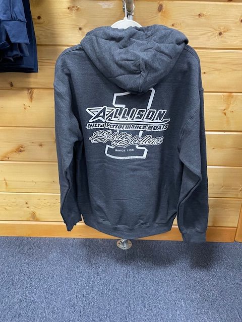 Spirit of Excellence Long Sleeve Hoodie Dark Grey