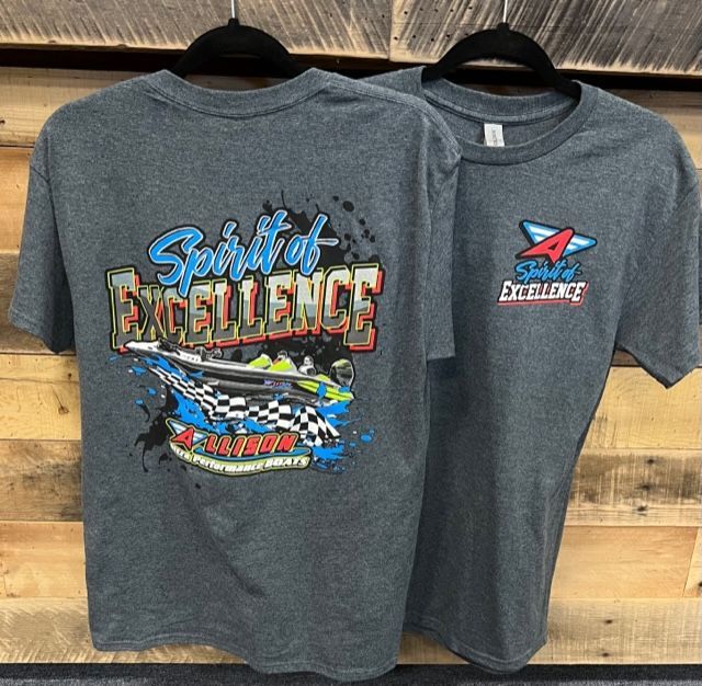 Two gray t-shirts: 