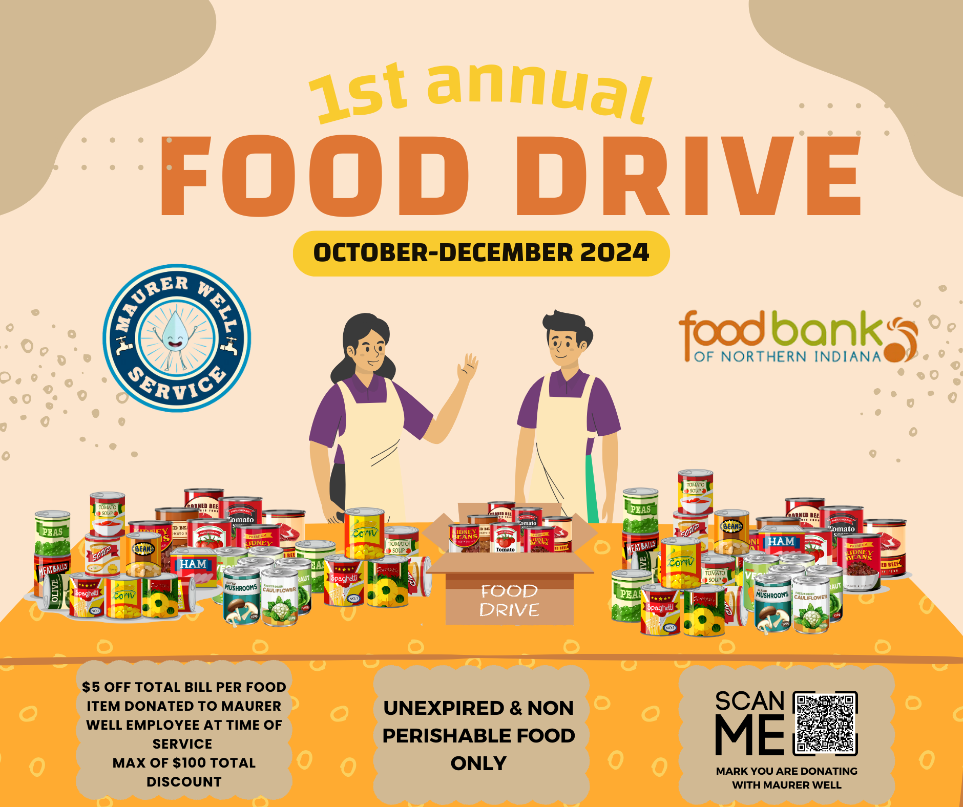Maurer Well 1st Annual Food Drive