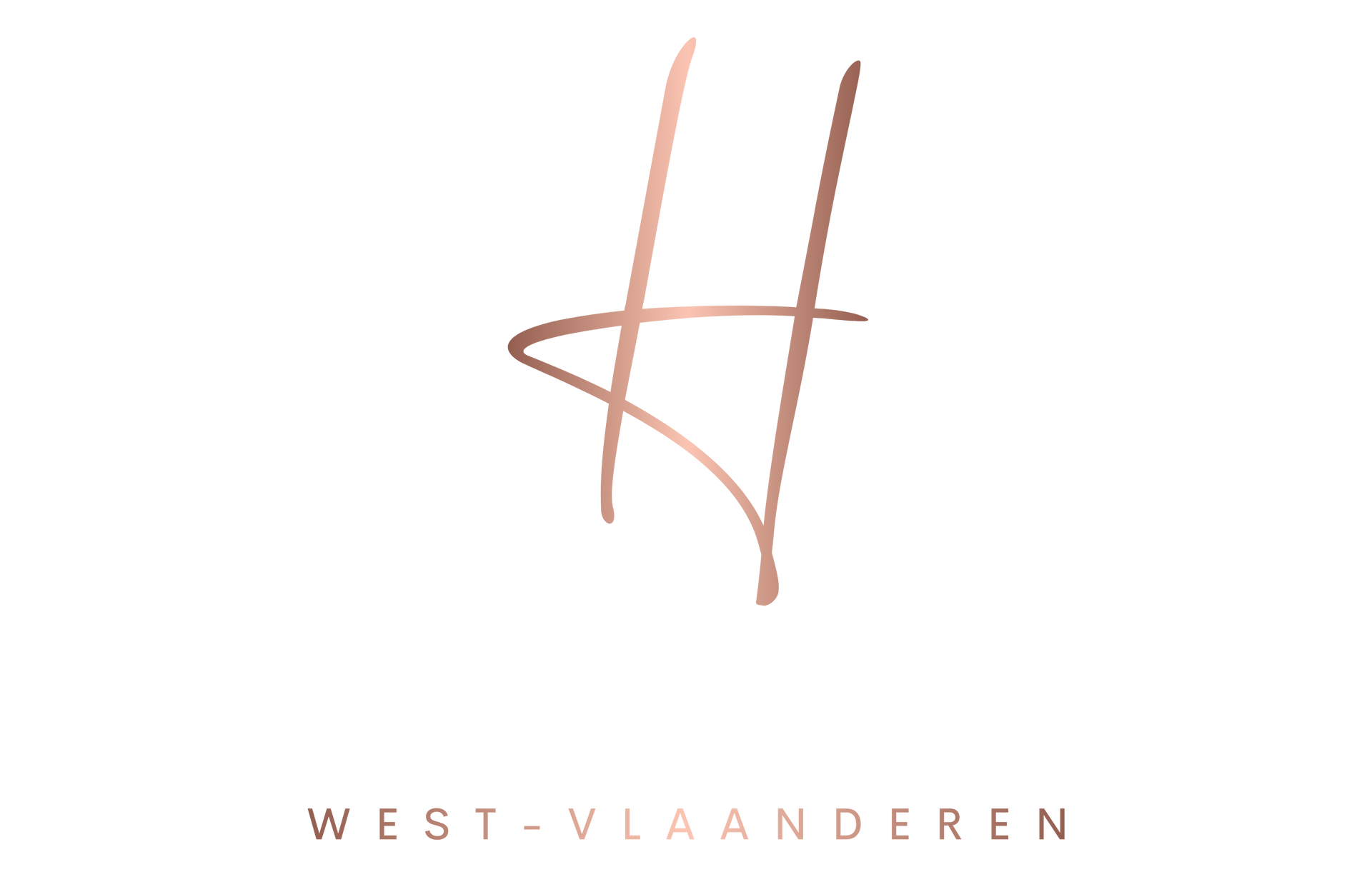 Rose gold stylized letter 